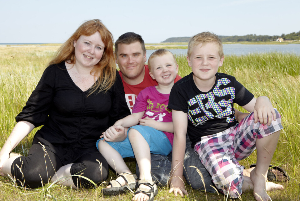 Den lykkelige familie. (Foto: Krestine Havemann) Den lykkelige familie. (Foto: Krestine Havemann)