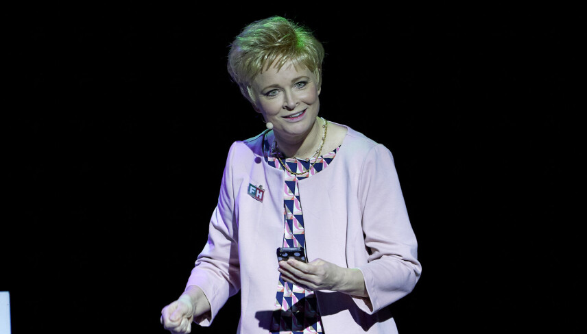 Vicki Berlin som den afgåede FH formand Lizette Risgaard