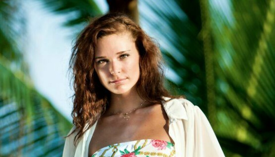 Så smuk var Tina Maria, da hun trådte ind på Paradise HotelFOTO: TV3 / Lemche & Serup
