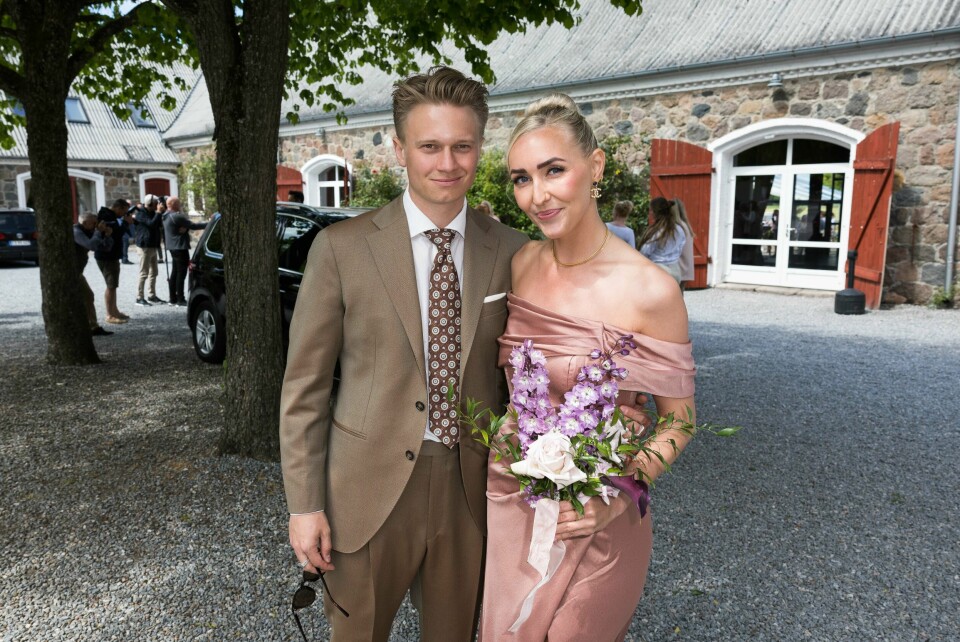 Frederik og Mortens bryllup 28. maj 2023. Mille Funk og Mathias Käki Jørgensen