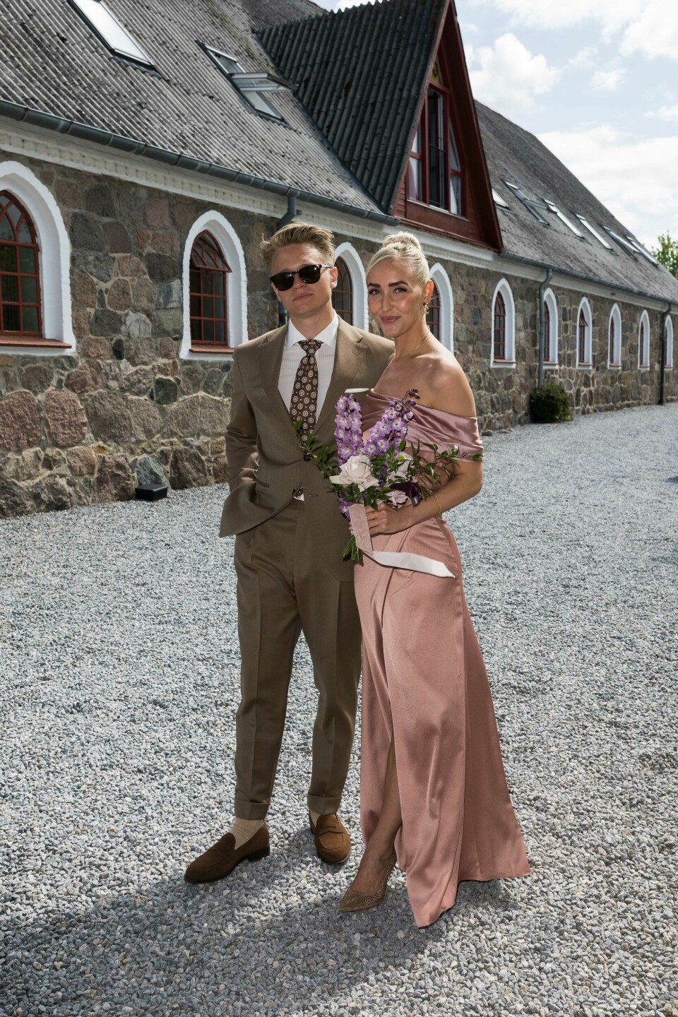 Mille Funk og Mathias Käki Jørgensen til Morten og Frederiks bryllup