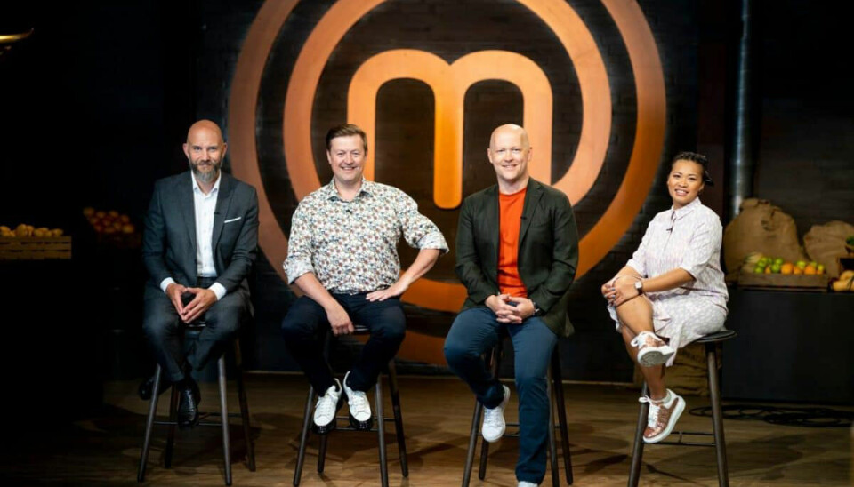 Dak er sammen
med sine meddommere Thomas Castberg,
Jesper Koch og
Jakob Mielcke
i gang med at
optage en ny sæson af 'MasterChef'.