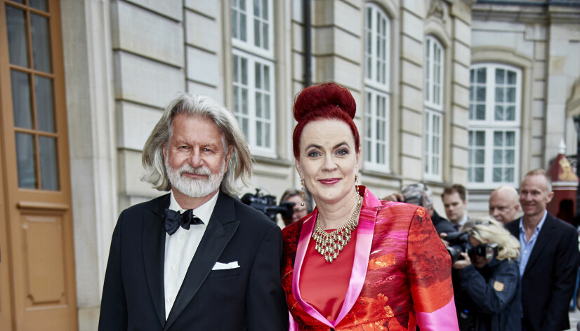 Lauritz.com-ejerne Bengt
Sundstrøm, 68, og Mette Rode
Sundstrøm, 56, er blandt prins
Joachim og prinsesse Maries
nære venner. Her ses de på vej
til fest på Amalienborg.