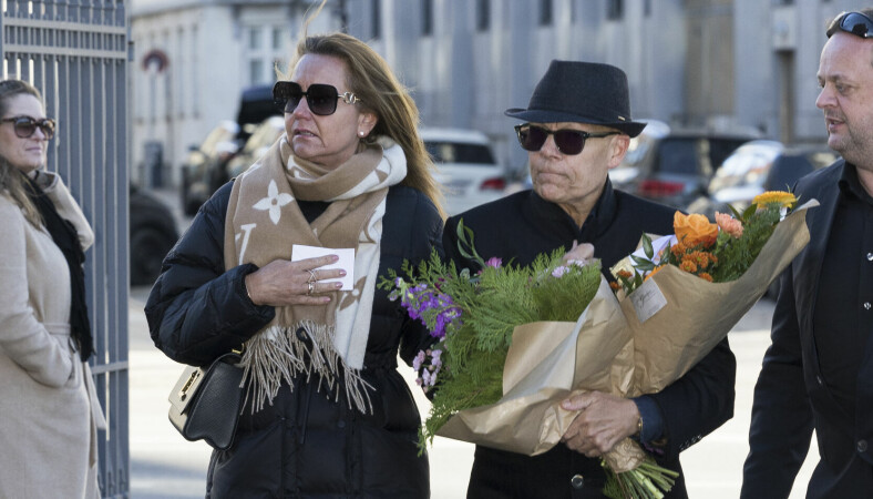 Jens Werner til Britt Bendixens begravelse.