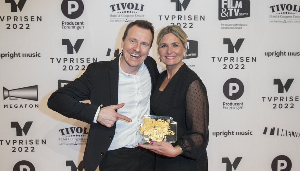 Tvprisen 2022, Tivoli Hotel & Congress CenterMarkus GrigoKatrine Foged Thomsen Tvprisen 2022, Tivoli Hotel & Congress CenterMarkus GrigoKatrine Foged Thomsen