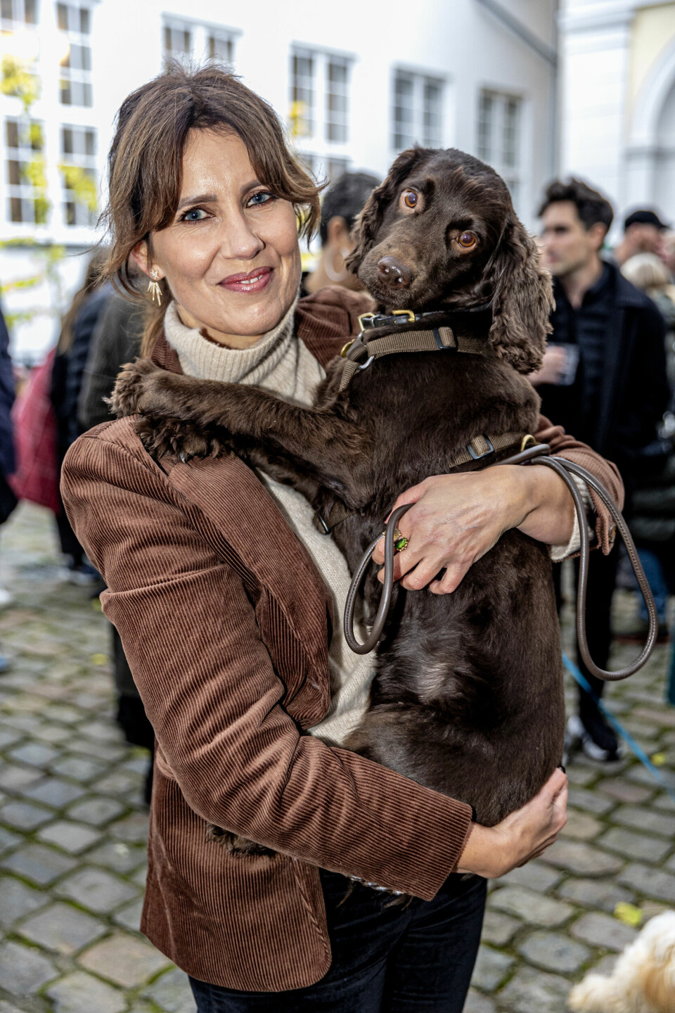 Ida Wohlert, 46, med sin
bedårende cocker spaniel, Maggie, på tre år.