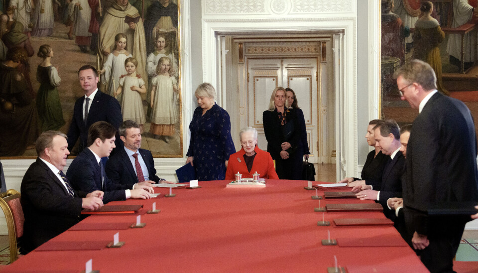SE BILLEDERNE: Prins Christian til sit første statsråd