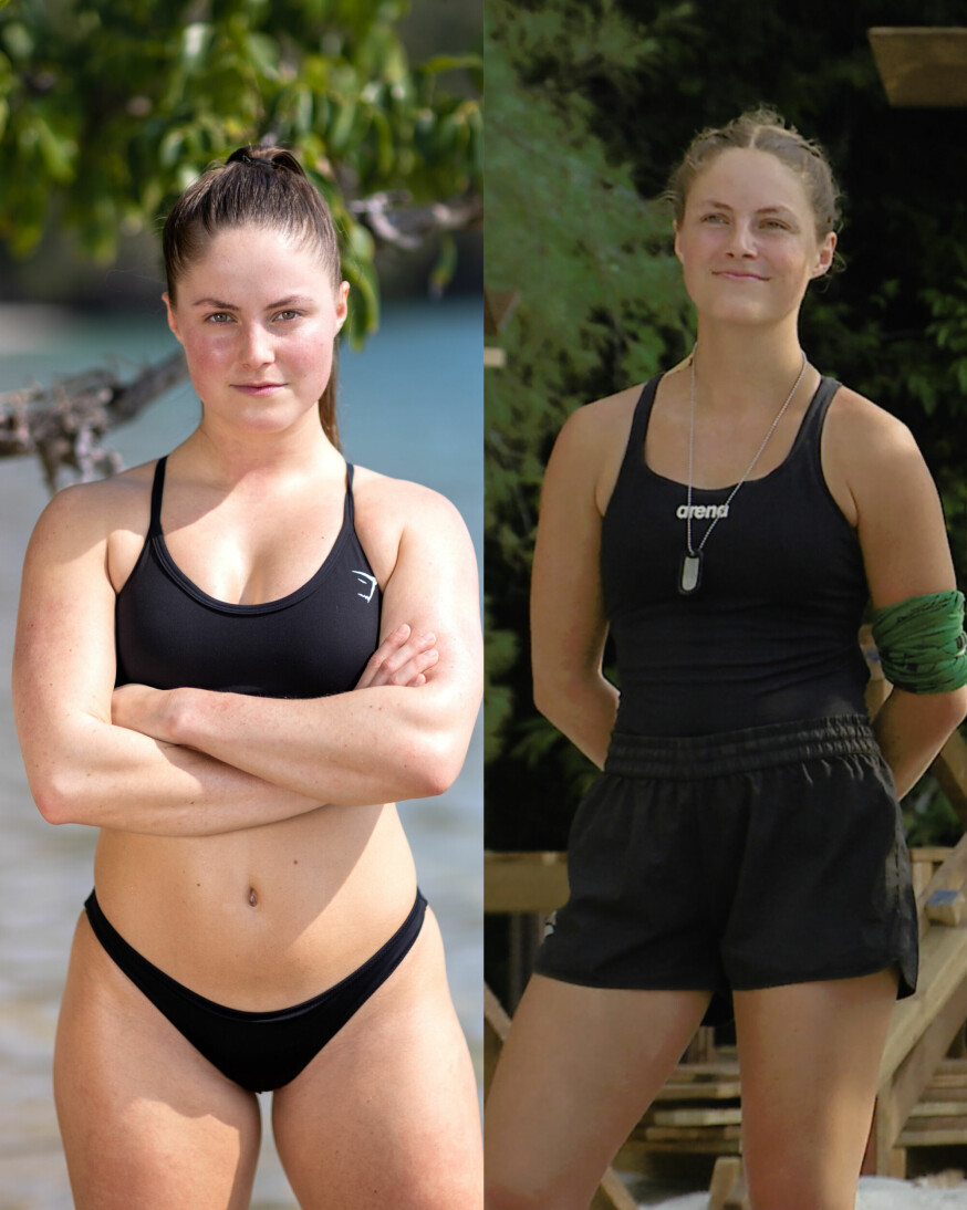 Nicole før og efter 'Robinson' 2023