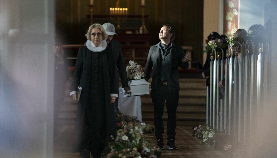 Begravelse af Dennis Knudsens datter Naomi, Sankt Povls Kirke, 17/11 2022.