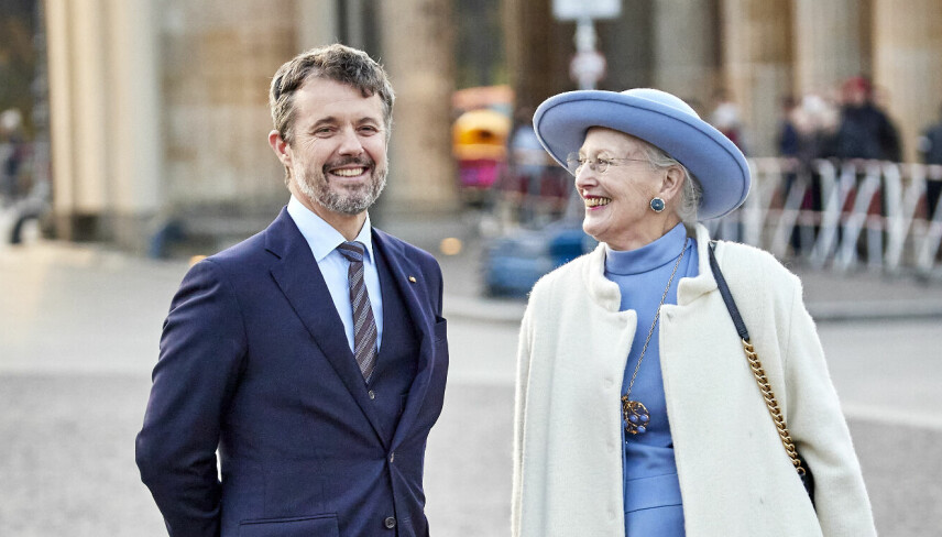 Kronprins Frederik og dronning Margrethe.