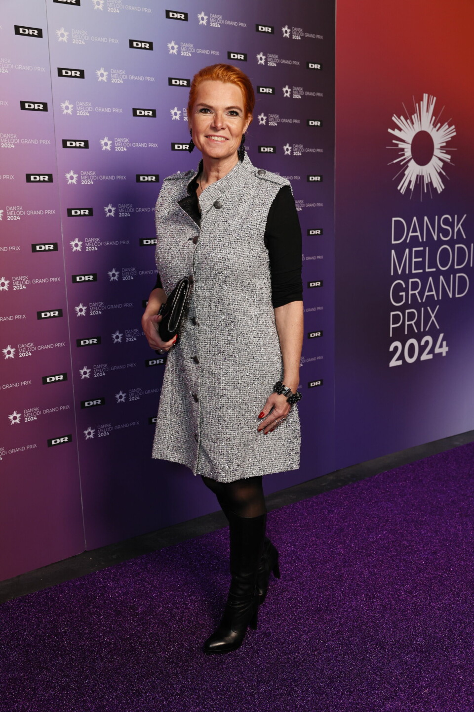 Inger Støjberg til 'Dansk Melodi Grand Prix'.