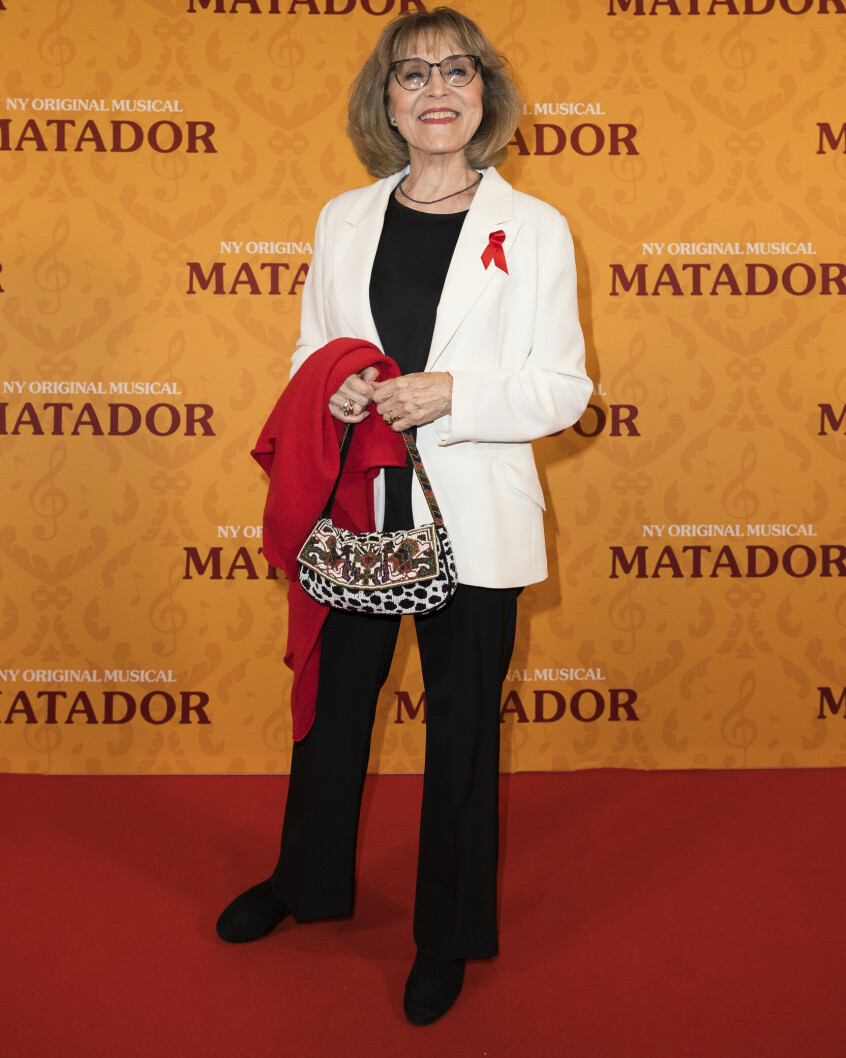 Susse Wold til premiere på 'Matador'- musicalen.