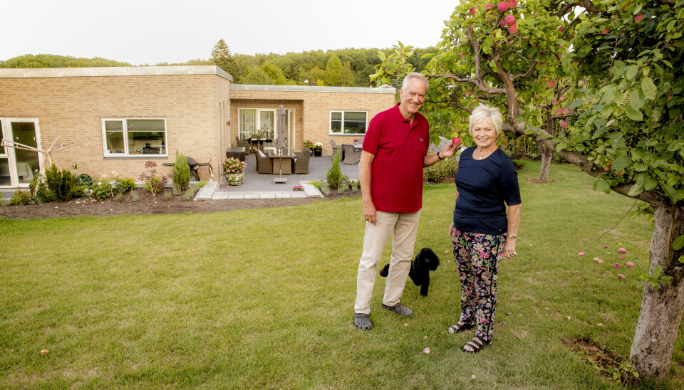 Hjemme hos Keld og Hilda Heick i deres nybyggede hus i Vedbæk, 2018.