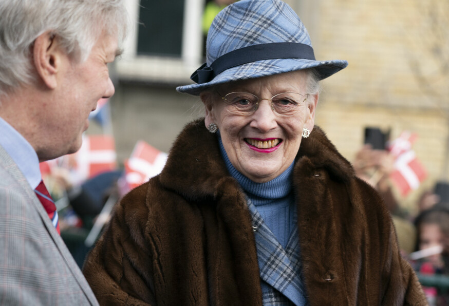 Dronning Margrethe ved indvielsen af Prins Henriks Skole på Frederiksberg onsdag den 7. februar 2024.