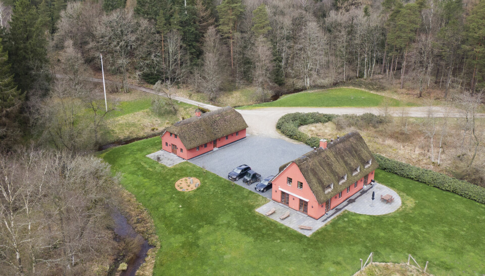Det gamle skovløberhus 'Lykkens Prøve' i Skærbæk Plantage.