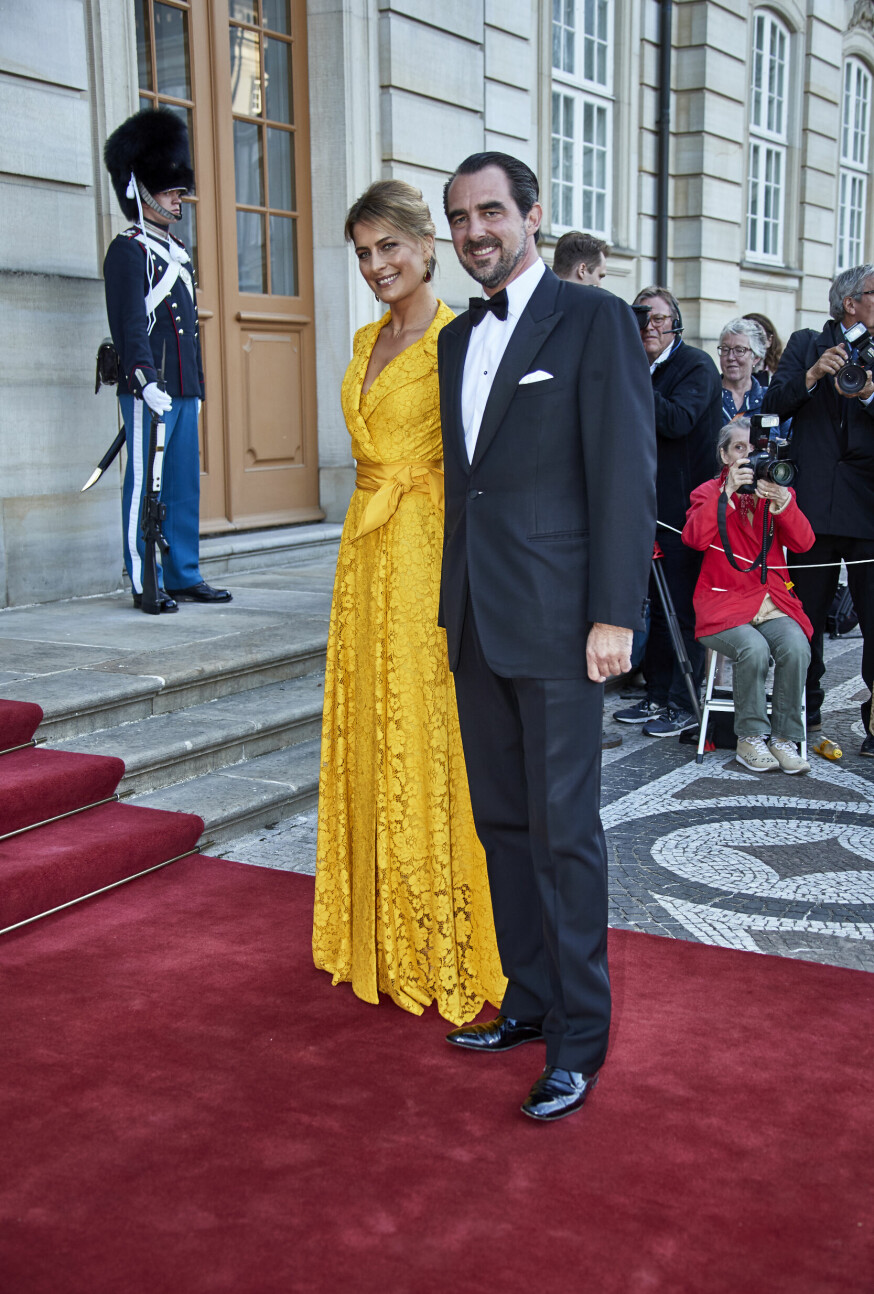 Prinsesse Tatiana og prins Nikolaos ved prins Joachims 50-års fødselsdag.