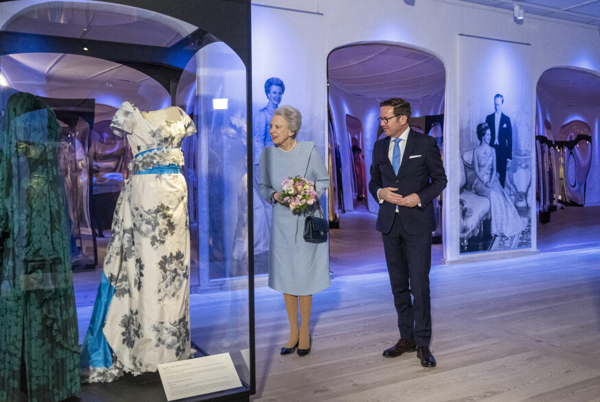 Prinsesse Benedikte åbninger udstillingen "Prinsessekjoler" på Koldinghus.