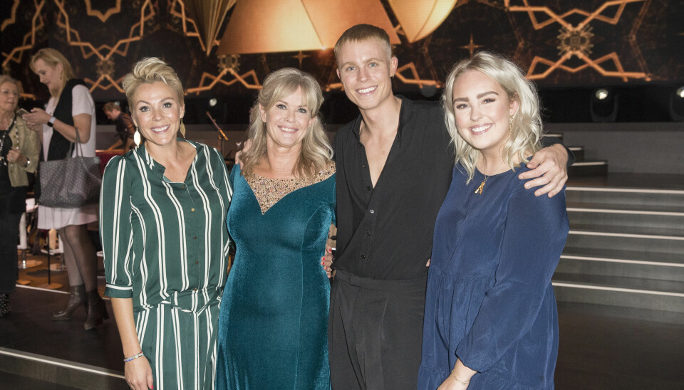 Lene Beier, Birgit Aaby, Frederik Nonnemann og Julia Sofia Aastrup til 'Vild med dans' i 2019