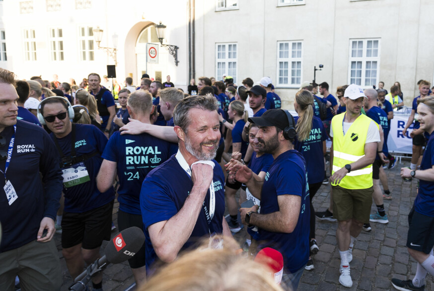 Kong Frederik ved Royal Run i København.
