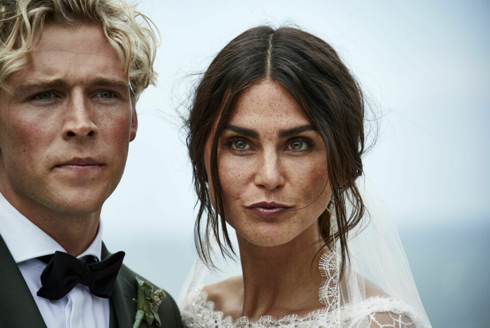 Christopher og Cecilie blev gift på Helenekilde Badehotel i juni (Foto: Bo Nymann).