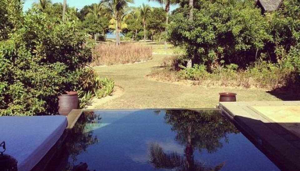Goodmorning view #mauritius #thedaybeforethebigday #dreamwedding #misséandanderswedding2014 (Foto: Saseline/Instagram)
