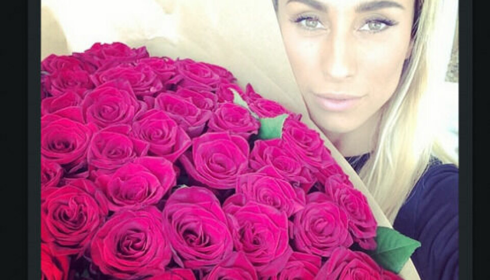 Smukke roser fra kærsten, Frederik Bagger. (Foto: Instagram)