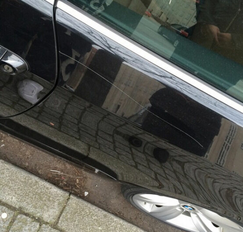Gustavs bil er blevet udsat for hærværk for tredje gang på bare to uger (Foto: gustavsalinas på Instagram)