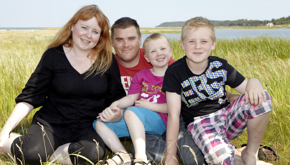 Den lykkelige familie. (Foto: Krestine Havemann) Den lykkelige familie. (Foto: Krestine Havemann)