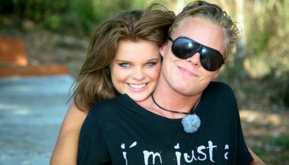 Billedet er fra tiden på 'Paradise Hotel', hvor Jeanette og Julian fandt sammen. (Foto: TV3/Lemche & Serup)