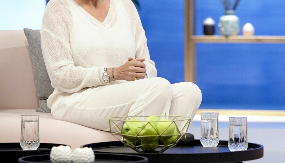Gitte Nielsen, vært på Gitte Talks. Foto: Kanal 4/Janus Nielsen)