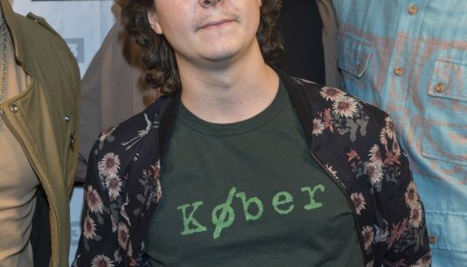 Lukas Graham sammen med resten af bandet. (Foto: Klaus Bo Christensen)