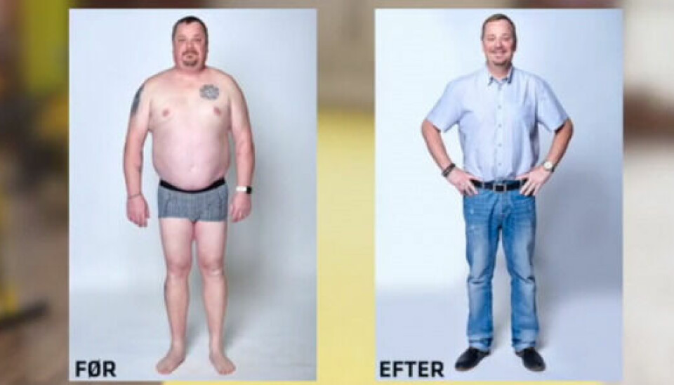 Kjeld tabte sig 37,6 kilo i programmet (Foto: TV3)