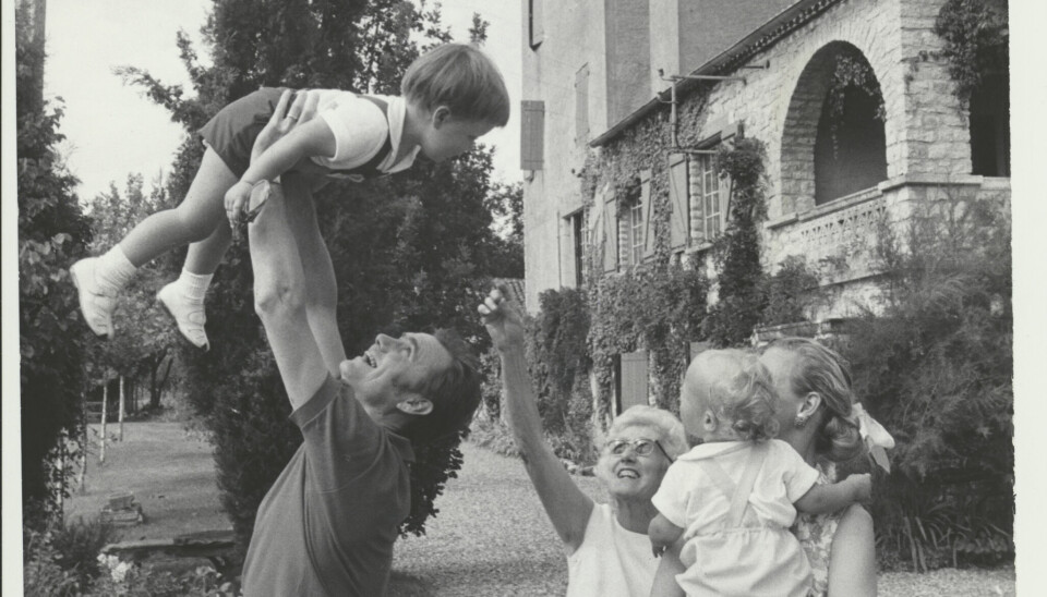 Prins Frederik, Prins Henrik, H.K.H Dronning Margrethe og Prins Joachim 1970
'På ferie i Frankrig' (Foto: Egmont Historiske Arkiv)