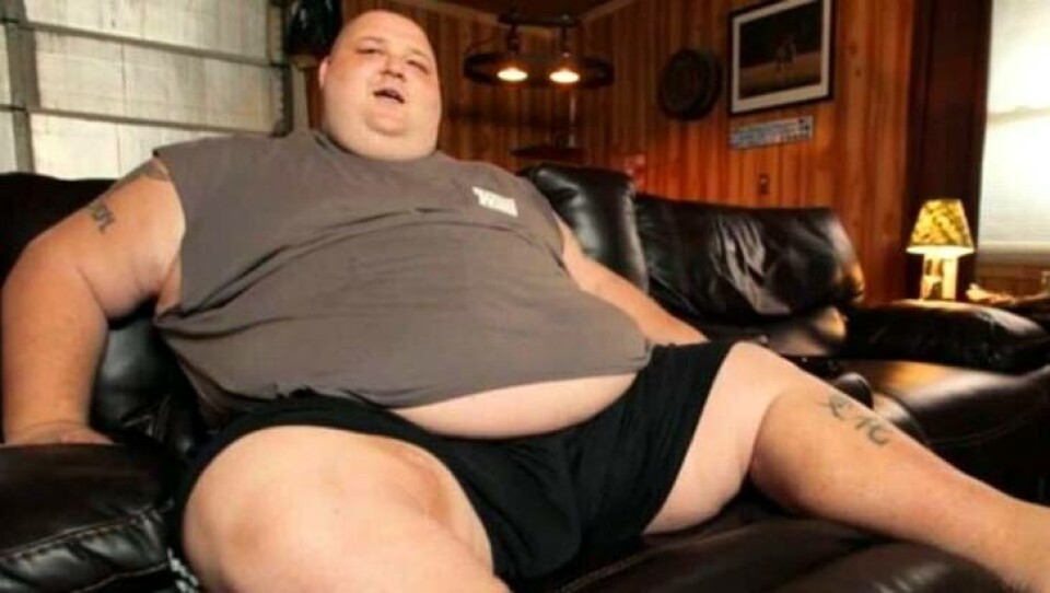 L.B. Bonner da han vejede mest. Mere end 140 kilo tabte han sig i løbet af TLC-programmet. (Foto: TLC) L.B. Bonner da han vejede mest. Mere end 140 kilo tabte han sig i løbet af TLC-programmet. (Foto: TLC)