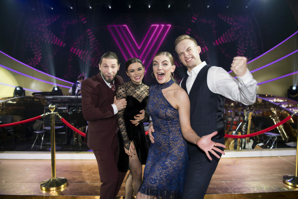 Finalen bliver et rigtigt tv-serie opgør. Simon Stenspil fra 'Badehotellet' og Molly Egelind fra 'Sygeplejeskolen' skal sammen med Asta Bjørk og Mads Vad danse mod hinanden (Foto: Anthon Unger). Finalen bliver et rigtigt tv-serie opgør. Simon Stenspil fra 'Badehotellet' og Molly Egelind fra 'Sygeplejeskolen' skal sammen med Asta Bjørk og Mads Vad danse mod hinanden (Foto: Anthon Unger).