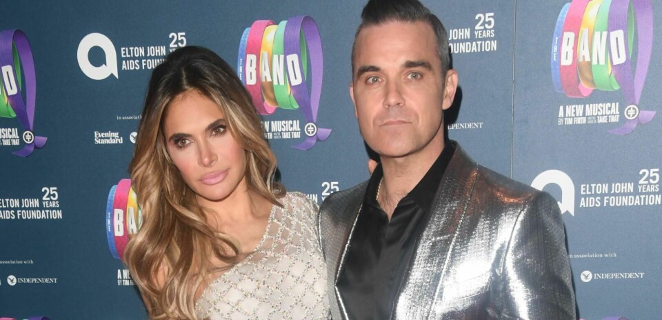 Robbie Williams og Ayda Field. (Stuart C. Wilson/Getty Images)