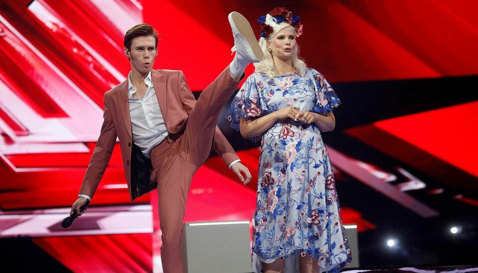 Kristian Kjærlund gav den gas ved 'X Factor'-finalen (Foto: Niels Henrik Dam)