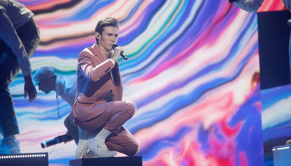 Kristian Kjærlund ved 'X Factor'-finalen (Foto: Niels Henrik Dam)