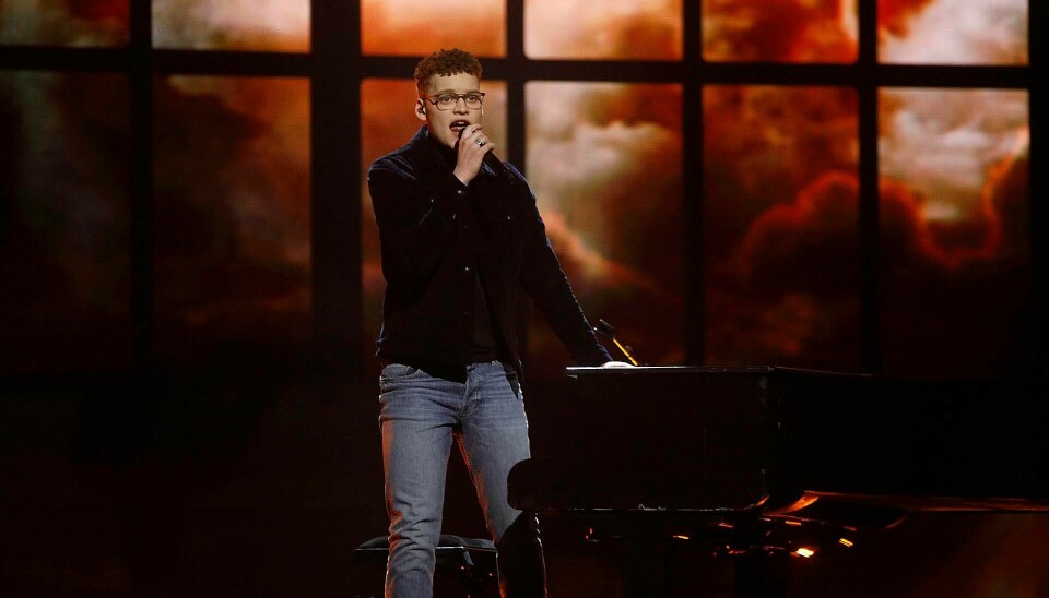 Benjamin ved 'X Factor'-finalen (Foto: Niels Henrik Dam)