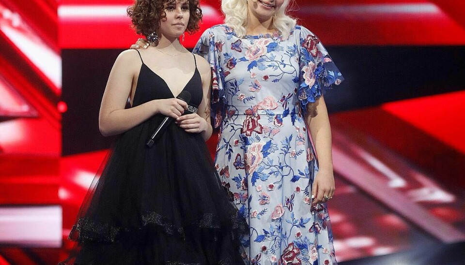 Live og Sofie Linde ved 'X Factor'-finalen  (Foto: Niels Henrik Dam)
