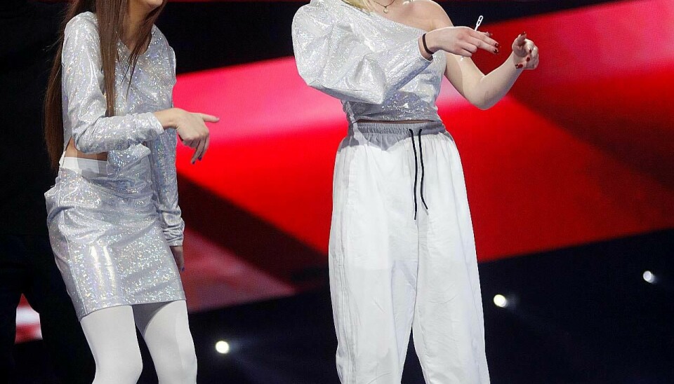 Bea og Maria var tilbage på scenen ved 'X Factor'-finalen (Foto: Niels Henrik Dam)