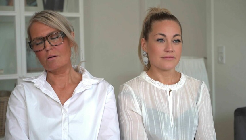 Lotte og Amalie i 'Hvad har jeg i munden, mor' (Foto: TV3)