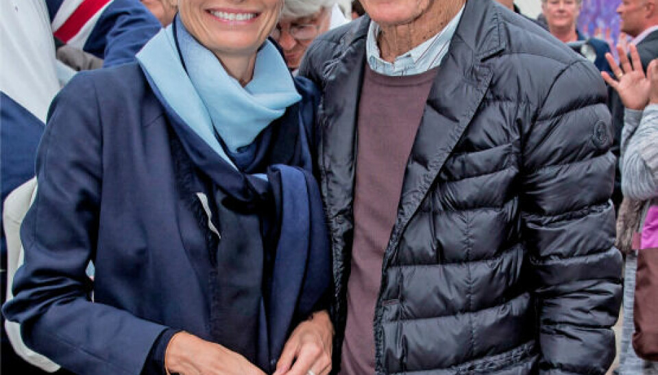 Bent Fabricius-Bjerre og hans nuværende kone Camilla Padilla Arndt (Foto: Michael Stub).