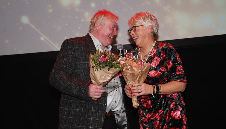 Bente og Jack fra 'Landmand søger kærlighed' vandt prisen for årets bedste scoring. (Foto: Janus Nielsen)