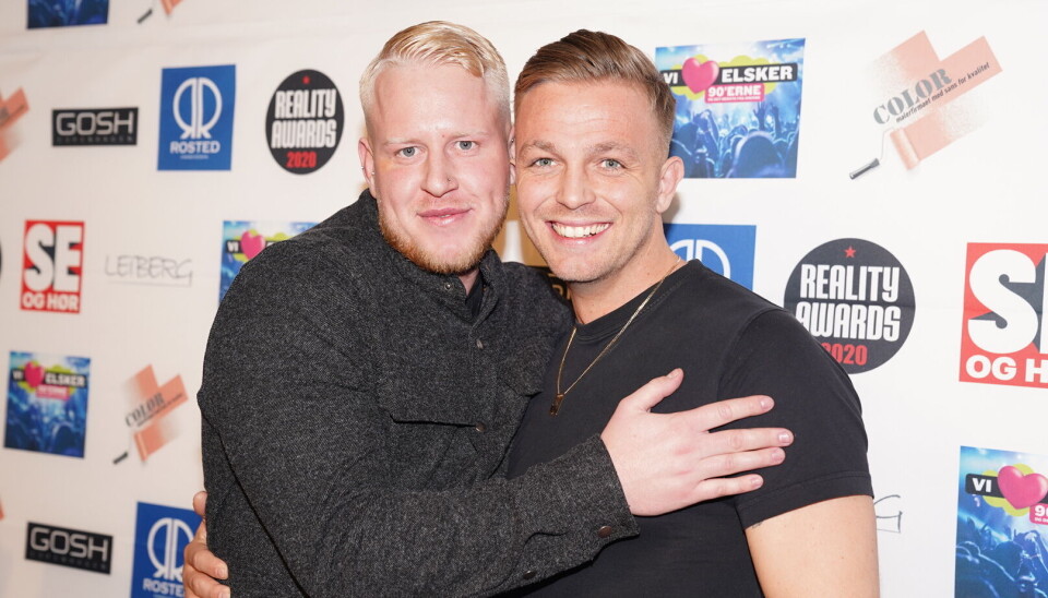 Bromancen mellem Mark og Casper fra 'Ex on the Beach' nåede nye højder til Reality Awards. (Foto: Janus Nielsen) Bromancen mellem Mark og Casper fra 'Ex on the Beach' nåede nye højder til Reality Awards. (Foto: Janus Nielsen)