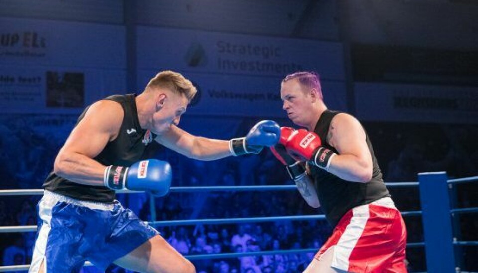 Til sidste års 'Stjerne Boksning' kæmpede blandt andre Mathias Hjort og Moster Niller mod hinanden, hvor sidstnævnte blev knock outet efter få sekunder (Foto: Henrik R. Petersen)