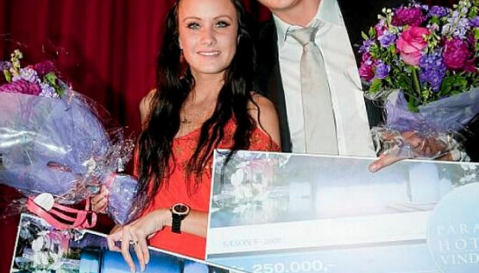 Sæson 5: Line Sofie og Frederik vandt i 2009 'Paradise Hotel'. (Foto: TV3)