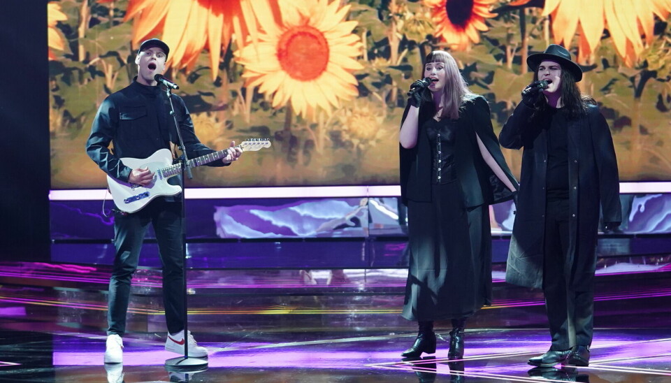 Hjalmer og Smokey Eyes sang en duet i 'X Factor'-finalen (Foto: Janus Nielsen)
