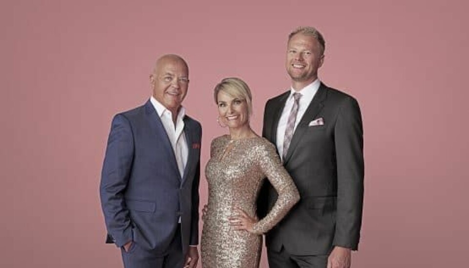 Det bliver som altid fest og farver, når TV2 Charlies Hjertegalla sendes d. 22. august med denne toptrimmede trio (Foto: Bo Nymann)