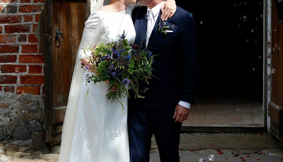 Mette Frederiksen og Bo Tengberg blev den 15. juli 2020 gift i Magleby Kirke på Møn. (Foto: Henrik R. Petersen)
